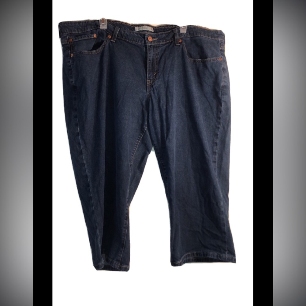 WOMEN LEVI'S 542 PLUS SIZE 24W CAPRI JEANS